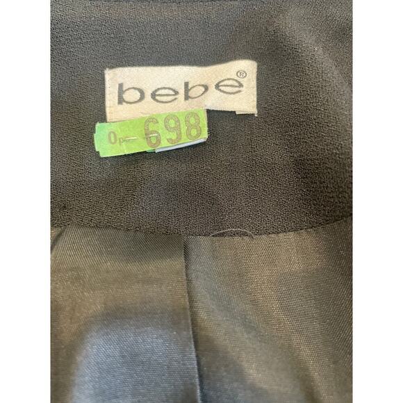 Vintage Bebe Women’s Double Breasted Jacket Black size 4. - Picture 7 of 14